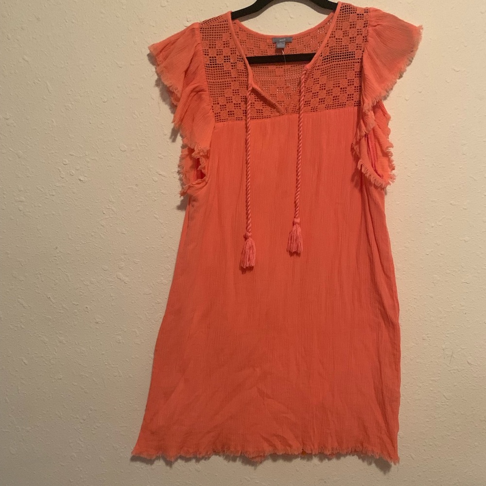 EUC peach American eagle boho dress